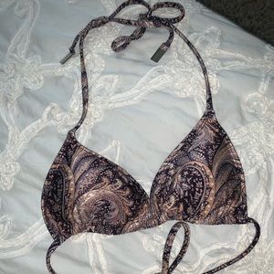 Zimmermann Paisley Halter Bikini Top